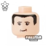 LEGO Mini Figure Heads Black Hair Michael Schumacher