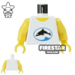 LEGO Mini Figure Torso Dolphin Shirt