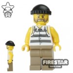 LEGO City Mini Figure Prisoner with Torn Shirt