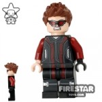 LEGO Super Heroes Mini Figure Hawkeye Black and Dark Red Suit
