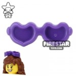 LEGO Hair Accessory Heart Sunglasses Dark Purple
