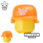 BrickForge Military Helmet Orange with G Squad Print
