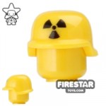 BrickForge Military Helmet Yellow with Radiaton Print