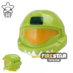 BrickForge Shock Trooper Helmet Lime and Orange