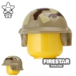 BrickForge Tactical Helmet Dark Tan Camo