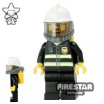 LEGO City Mini Figure Fire Yellow Airtanks 4