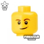 LEGO Mini Figure Heads Lopsided Smile