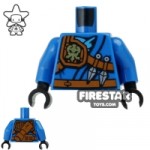LEGO Mini Figure Torso Ninjago Blue with Lightning Power Emblem