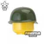 CombatBrick US Army Soldier M1 Steel Pot Helmet Dark Green