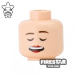 Custom Mini Figure Heads Laughing Light Flesh