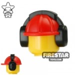 LEGO Red Construction Helmet with Ear Defenders