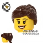 LEGO Hair Ponytail Dark Brown