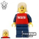 LEGO City Mini Figure Short Hair and Gravity Games Top