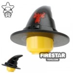 LEGO Wizard Hat Black with Red Dragon