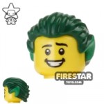 LEGO Hair Short With Pointy Ears Green