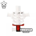 LEGO Mini Figure Torso Skeleton White with Red Loincloth