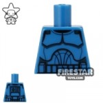 LEGO Mini Figure Torso Clone Trooper Blue No Arms