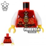LEGO Mini Figure Torso Castle Nobleman Gold and Red Vest