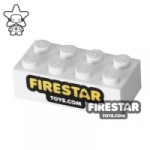 Printed Brick 2×4 Firestar Toys Logo
