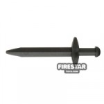 LEGO Pointed Greatsword Thick Crossguard Pearl Dark Gray