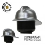 LEGO Fireman Helmet Silver