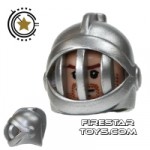 LEGO Helmet With Face Grill Silver