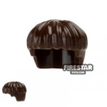 LEGO Hair Short and Thick Dark Brown