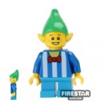 LEGO Holiday Mini Figure Elf Striped Top and Bow Tie