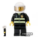 LEGO City Mini Figure  Fireman With Helmet