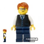 LEGO City Mini Figure Waistcoat and Glasses