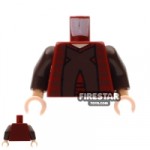 LEGO Mini Figure Torso Star Wars Chancellor Palpatine Dark Red