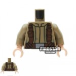 LEGO Mini Figure Torso Male Resistance Fighter Dark Tan