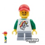 LEGO City Mini Figure Boy Space Top and Cap