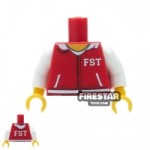 Custom Design Torso FST Varsity Hoodie Red