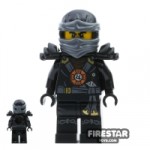 LEGO Ninjago Mini Figure Cole Black Outfit and Armour