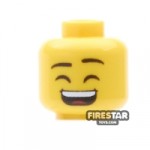 Custom Mini Figure Heads Laughing Yellow
