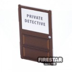 Printed Window Glass 1x4x6 Private Detective Door