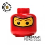 LEGO Mini Figure Heads Red Balaclava