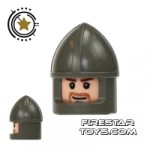 LEGO Castle Helmet With Chin Guard Gray