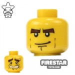 LEGO Mini Figure Heads Heavy Eyebrows