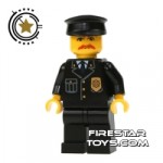 Lego City Mini Figure Police Black Hat