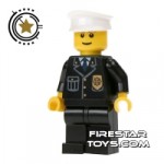 Lego City Mini Figure  Police White Hat