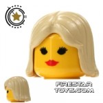 LEGO Hair Center Parting Tan