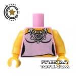 LEGO Mini Figure Torso Pink Sparkly Top