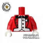 LEGO Mini Figure Torso Red Formal Jacket