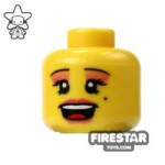 LEGO Mini Figure Heads Glamorous Open Mouth