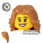 LEGO Hair Long Thick Hair Medium Dark Flesh