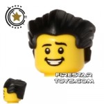 LEGO Hair Slicked Back Black