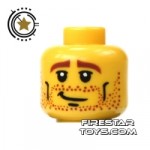 LEGO Mini Figure Heads Stubble