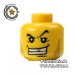LEGO Mini Figure Heads Gold Tooth